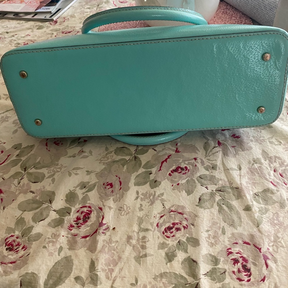 Kate Spade Blue Satchel Structured Leather - Picture 6 of 6